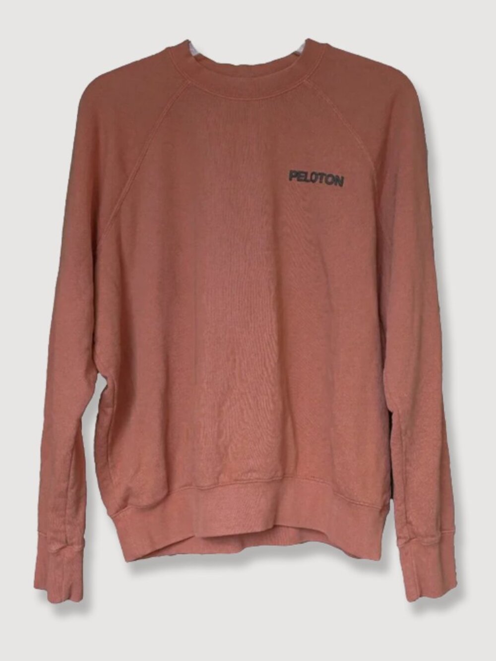 Spiritual Gangster x Peloton Crewneck Sweatshirt Pumpkin Orange Terry Lined